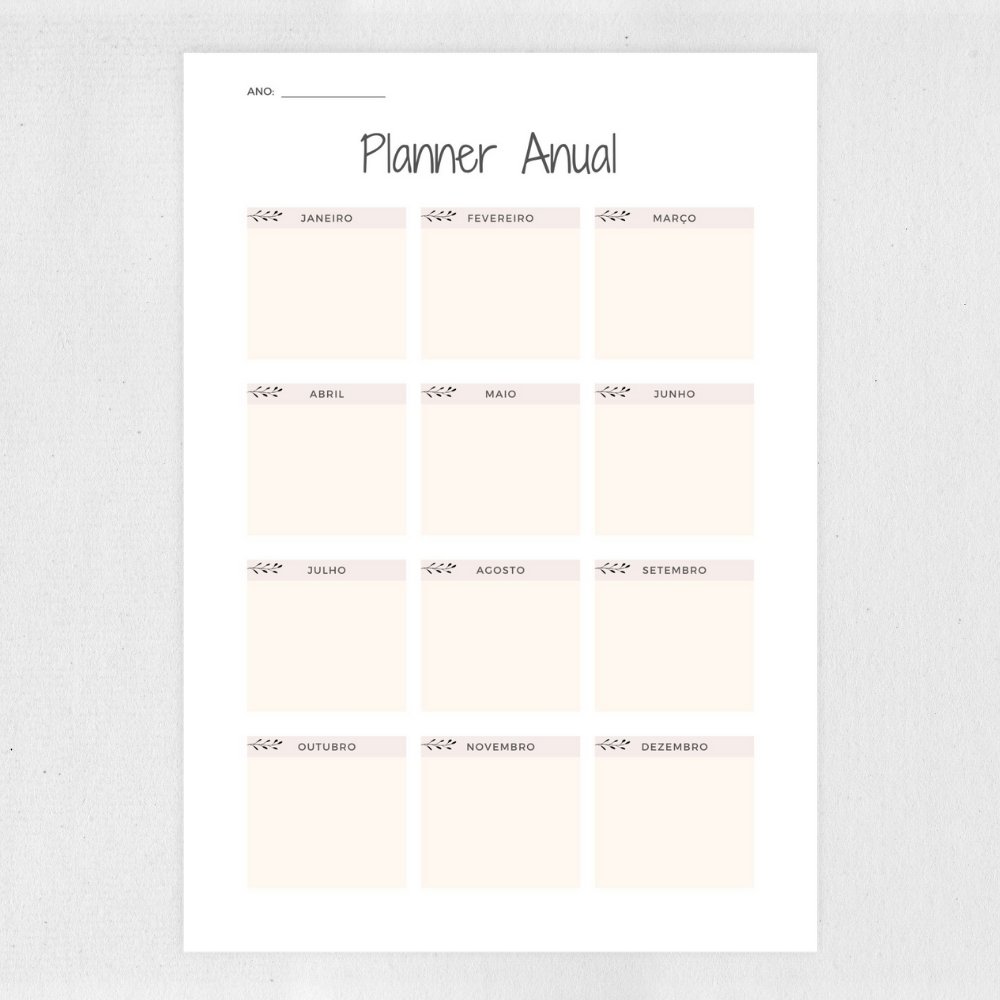 Planner Permanente para Imprimir