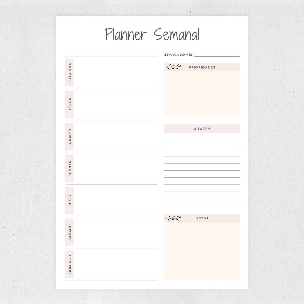 Planner Permanente para Imprimir