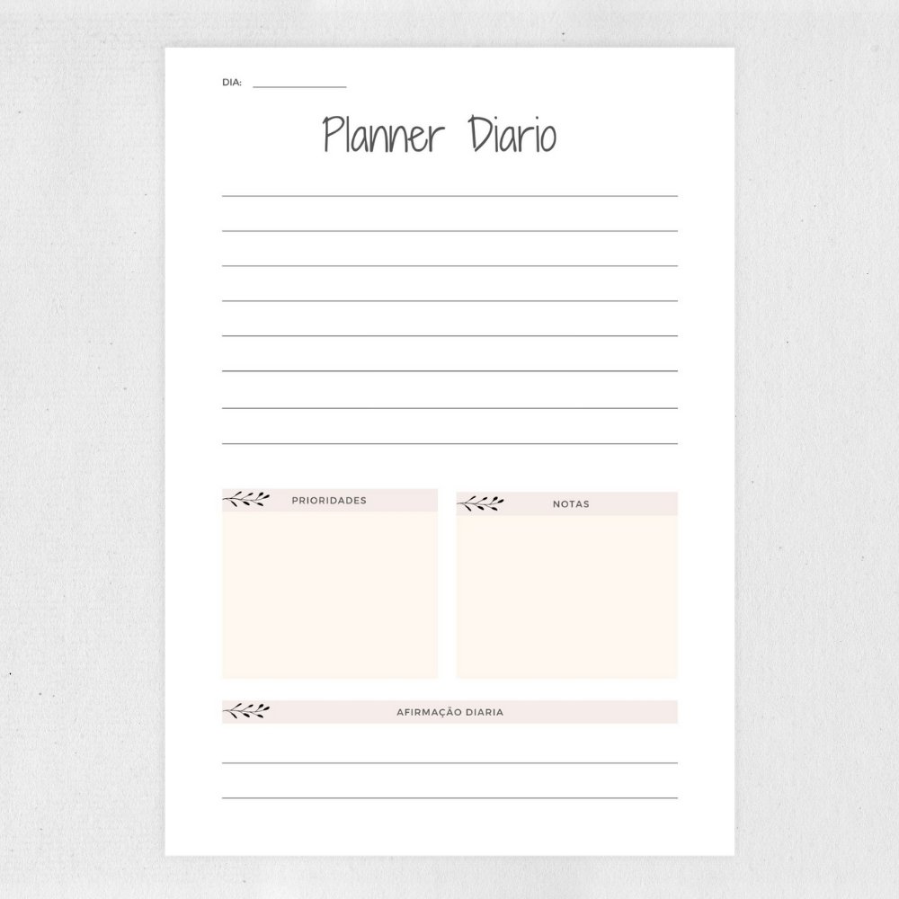 Planner Permanente para Imprimir