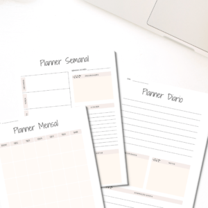 Planner Diario, Mensal e Anual -  A4 Imprimir