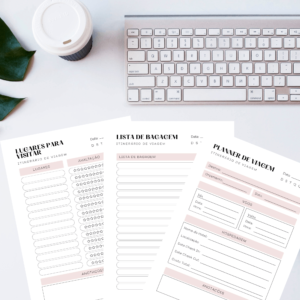 Planner de Viagem para imprimir A4 & A5