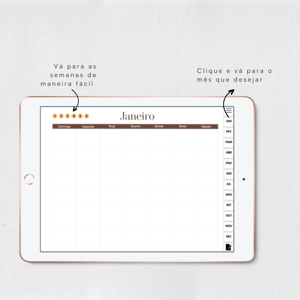 Calendário Digital Não Datado