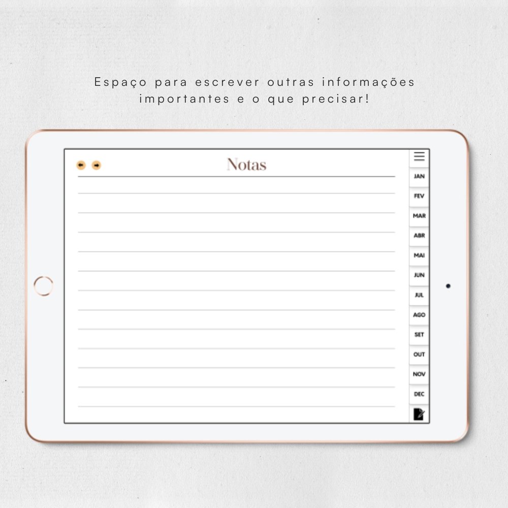 Calendário Digital Não Datado