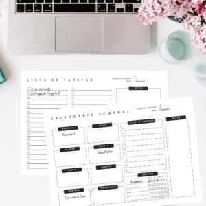 Calendário Semanal + Lista de tarefas