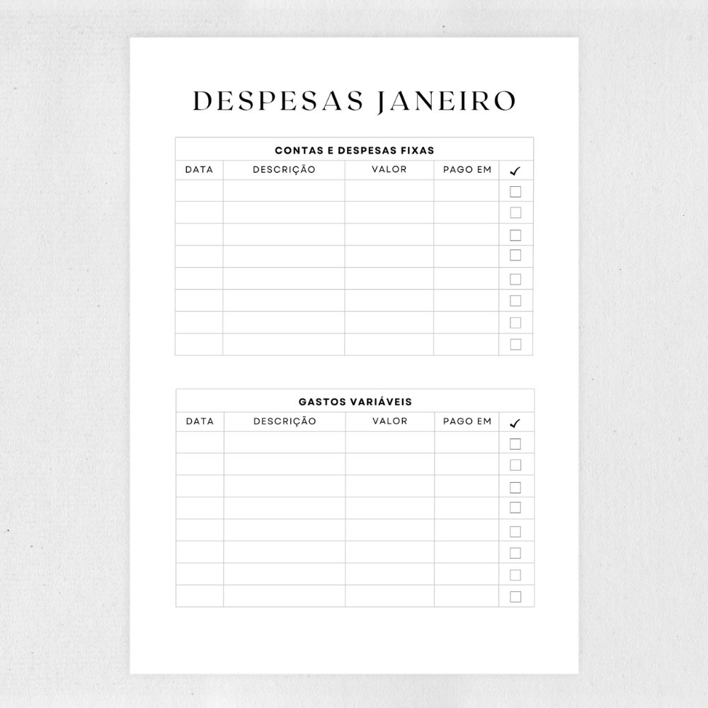 Planilha de Controle Financeiro