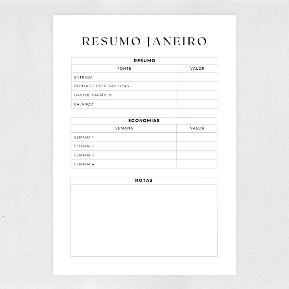 Planilha de Controle Financeiro