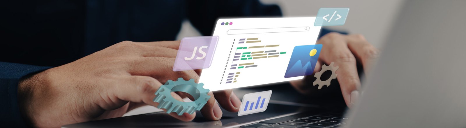 Workspace organizado com notebook e planner, representando a fase de planejamento de um novo site profissional.